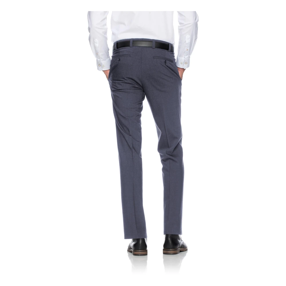 Eurex Elegante wolblend chino broek Gray Heren