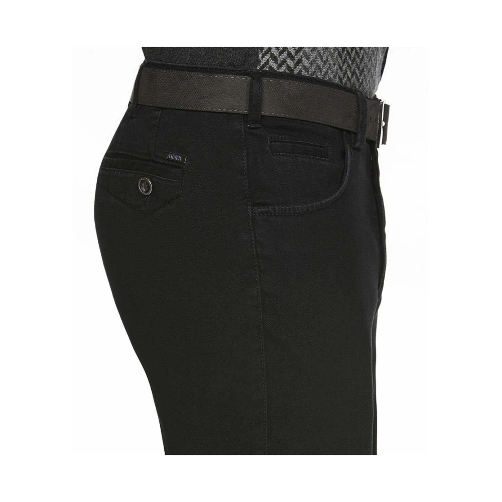 Meyer Klassieke Zwarte Chinos Black Heren