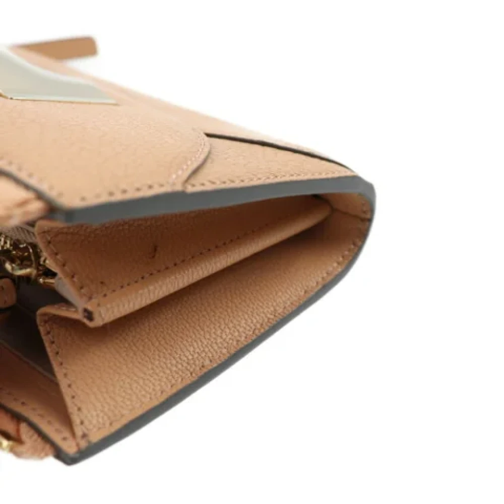 Chloé Pre-owned Leather wallets Beige Dames
