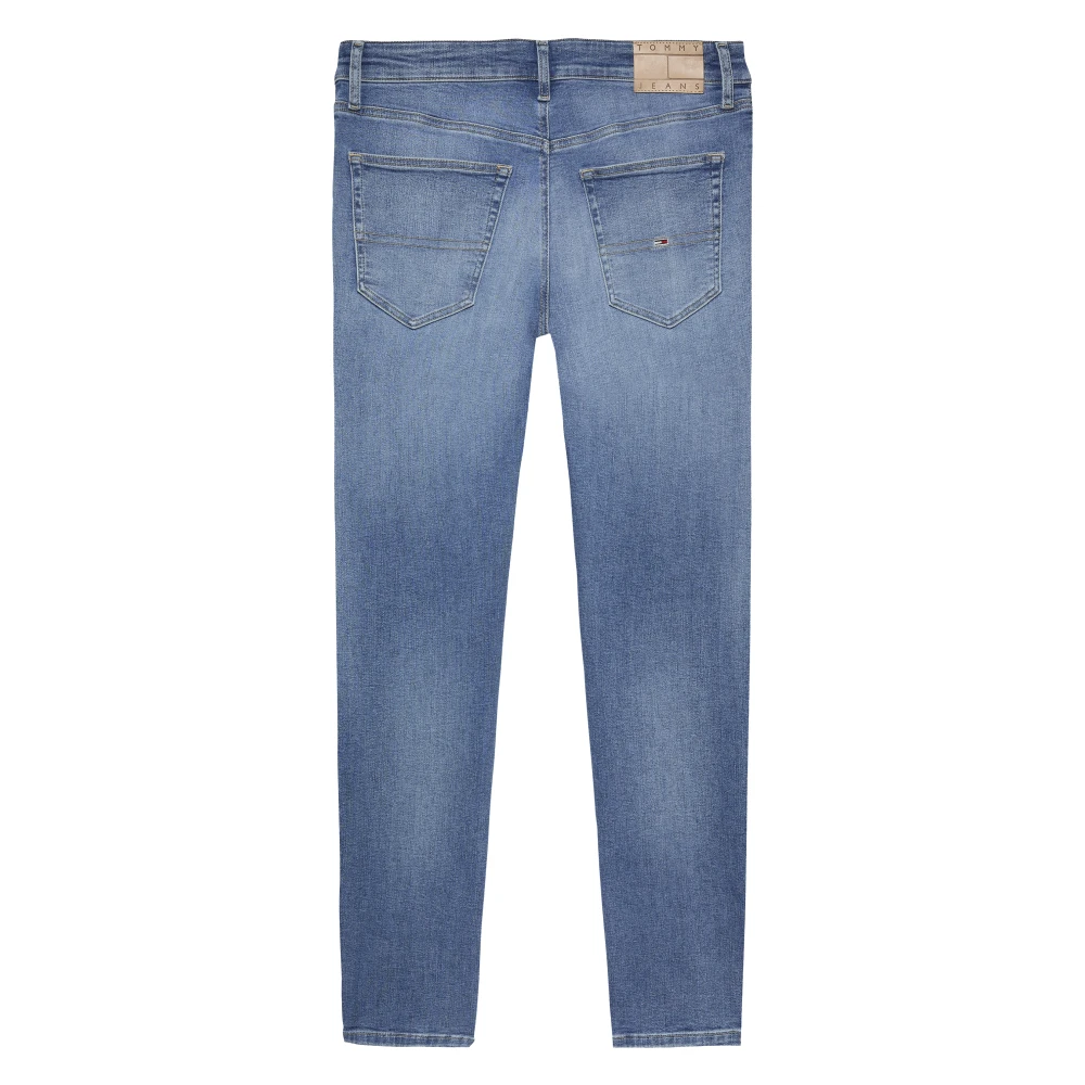 Tommy Jeans Blauwe Skinny Jeans met Ritssluiting Blue Heren