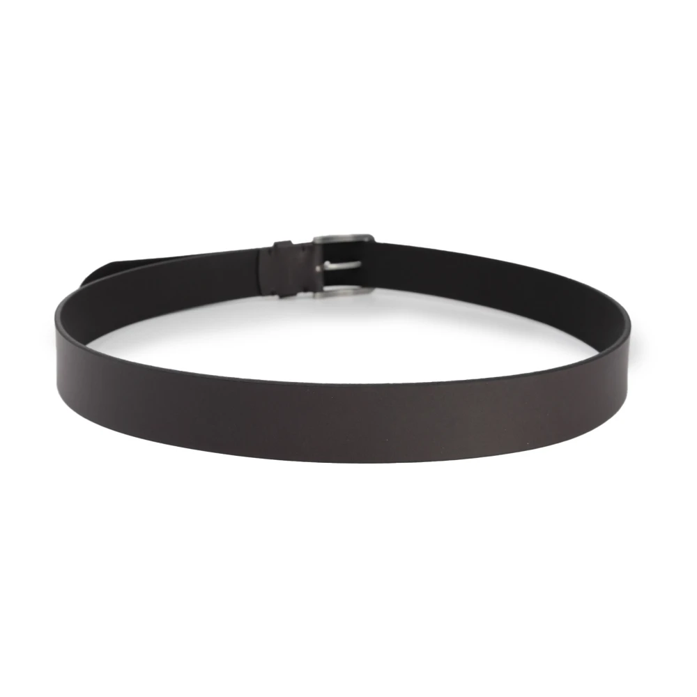 Calvin Klein Bruin leren riem met gespsluiting Brown Heren