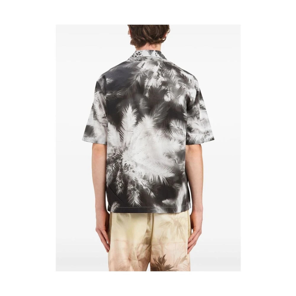 Palm Angels Zwarte Knoopshirt met Borstzak Black Heren