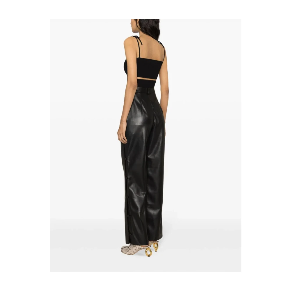 Nanushka Rechte broek Felina Black Dames