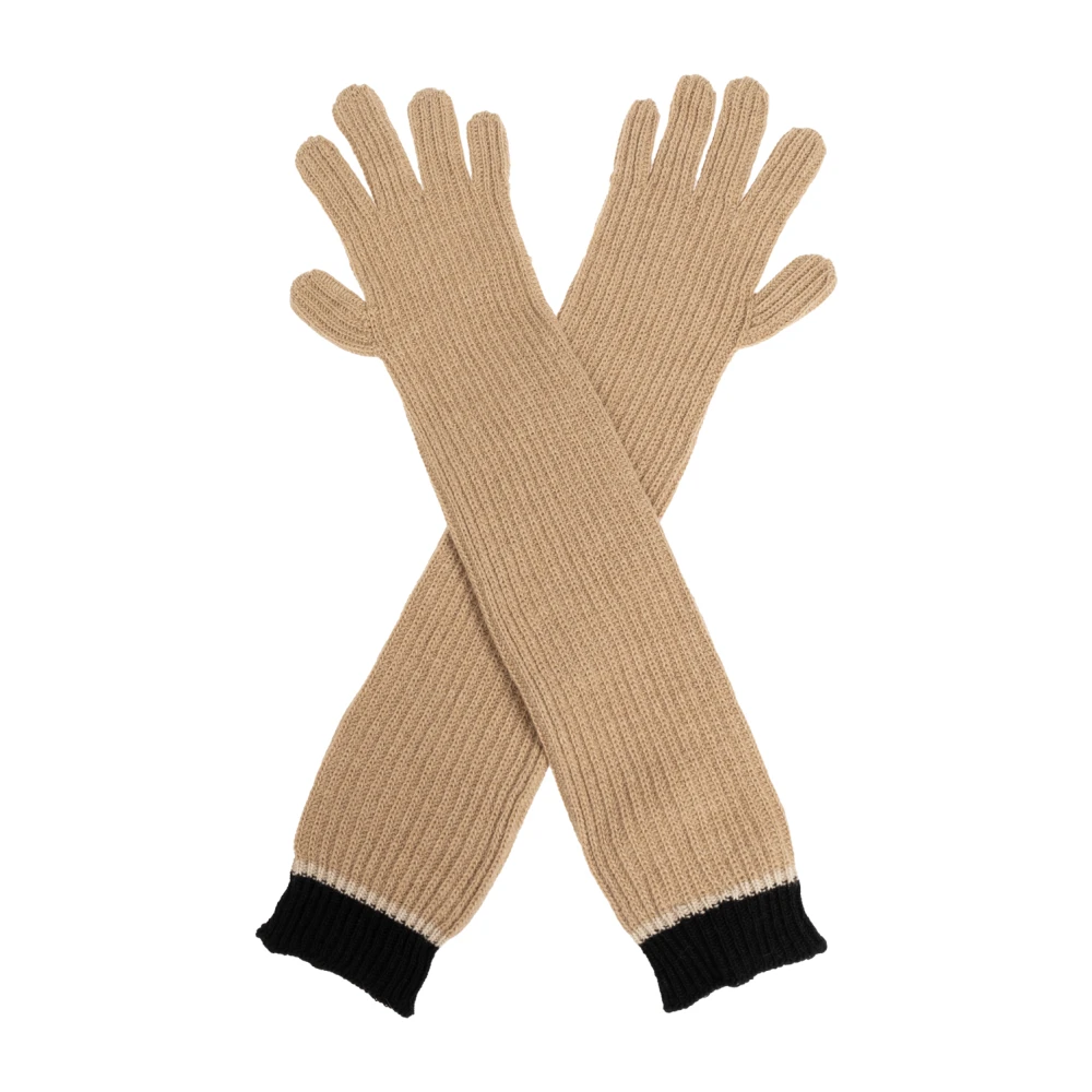 Moschino Lange handschoenen Beige Unisex