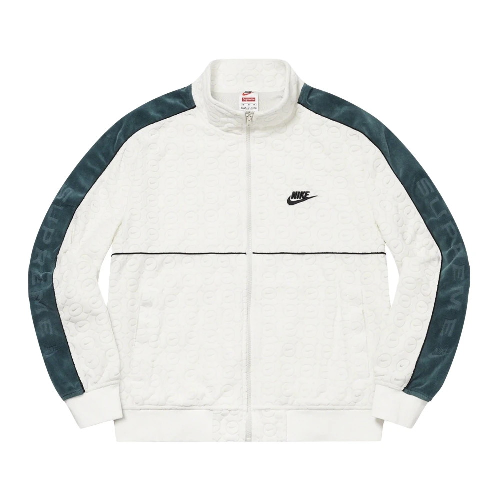Nike Velour Track Jacket Limited Edition Wit White Heren