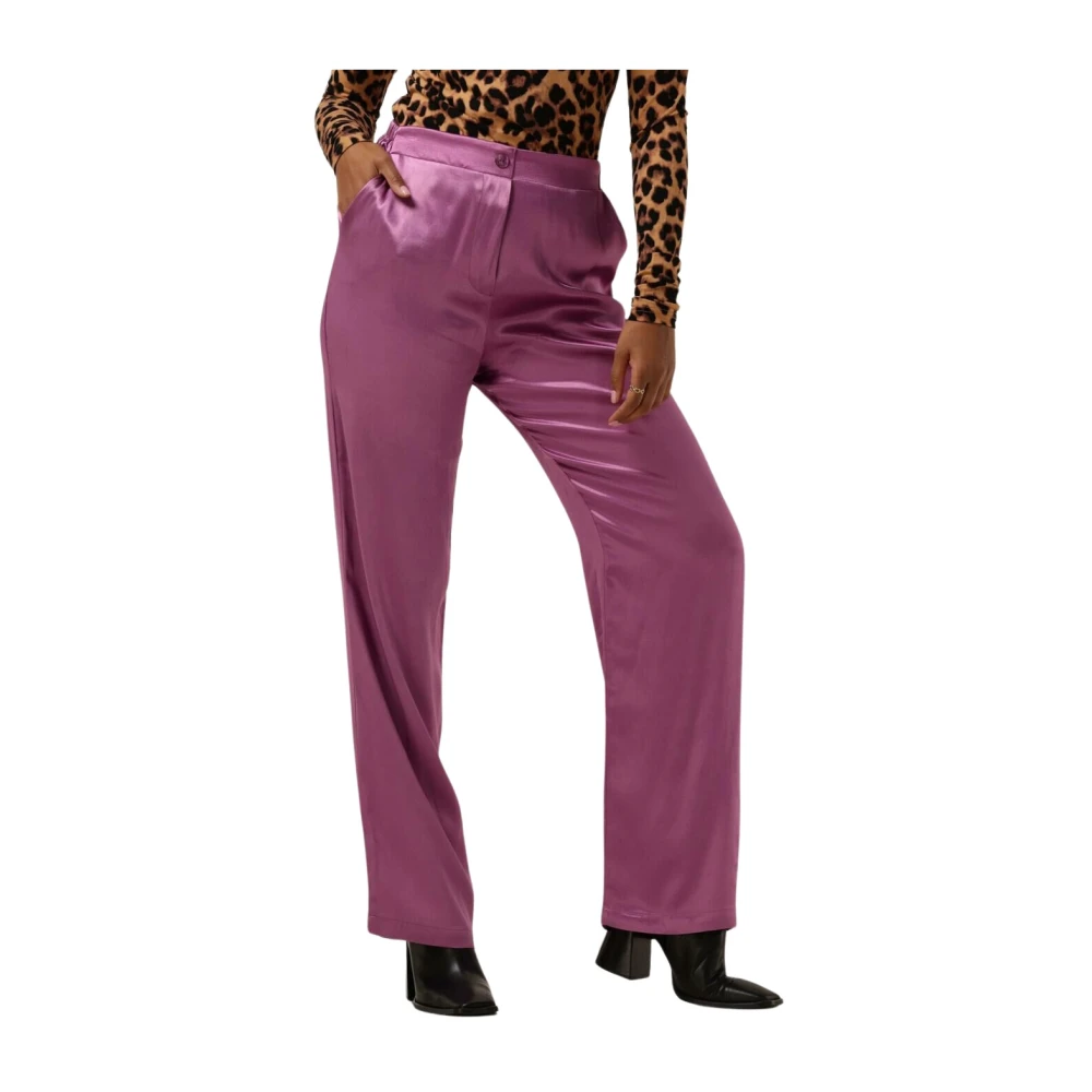 Amaya Amsterdam Paarse Abby Pants Dames Broeken Purple Dames