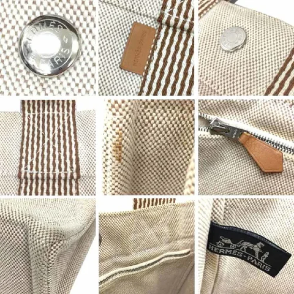 Hermès Vintage Pre-owned Fabric handbags Beige Dames