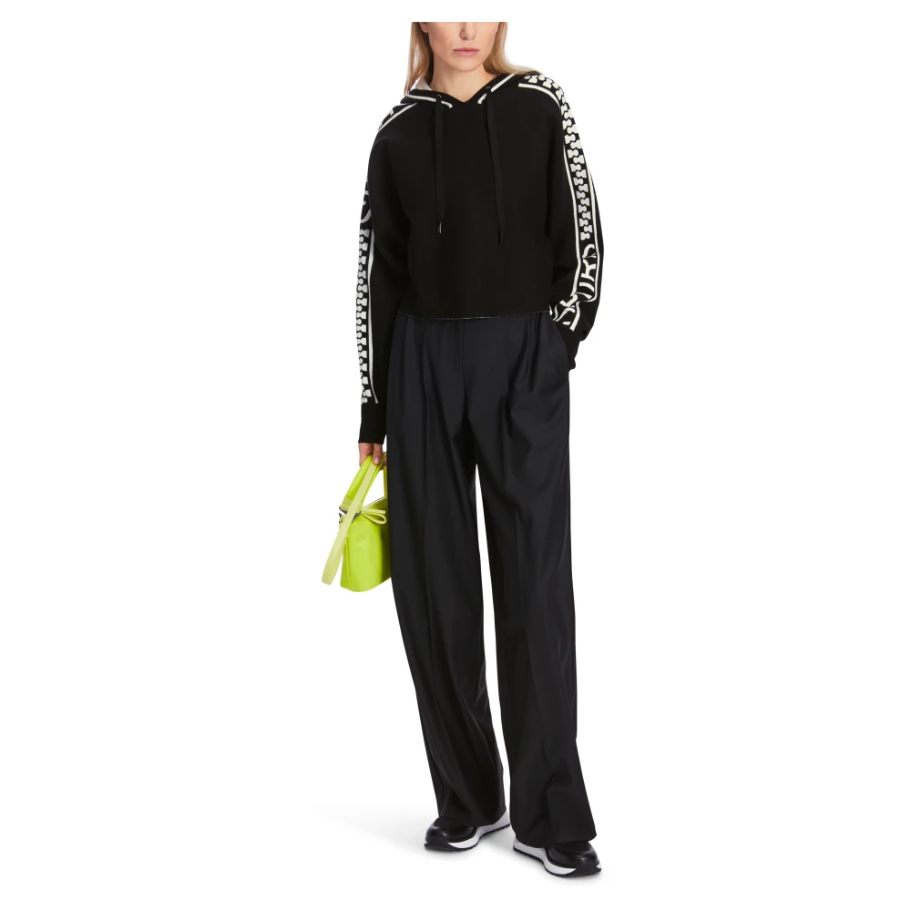 Marc Cain Hoodie Black Dames