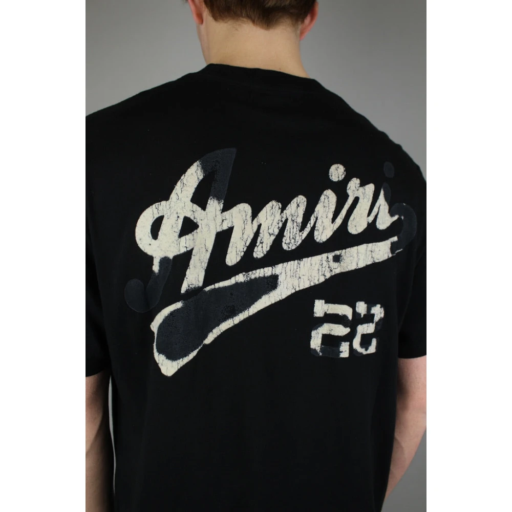 Amiri 22 Jersey T-Shirt Black Heren