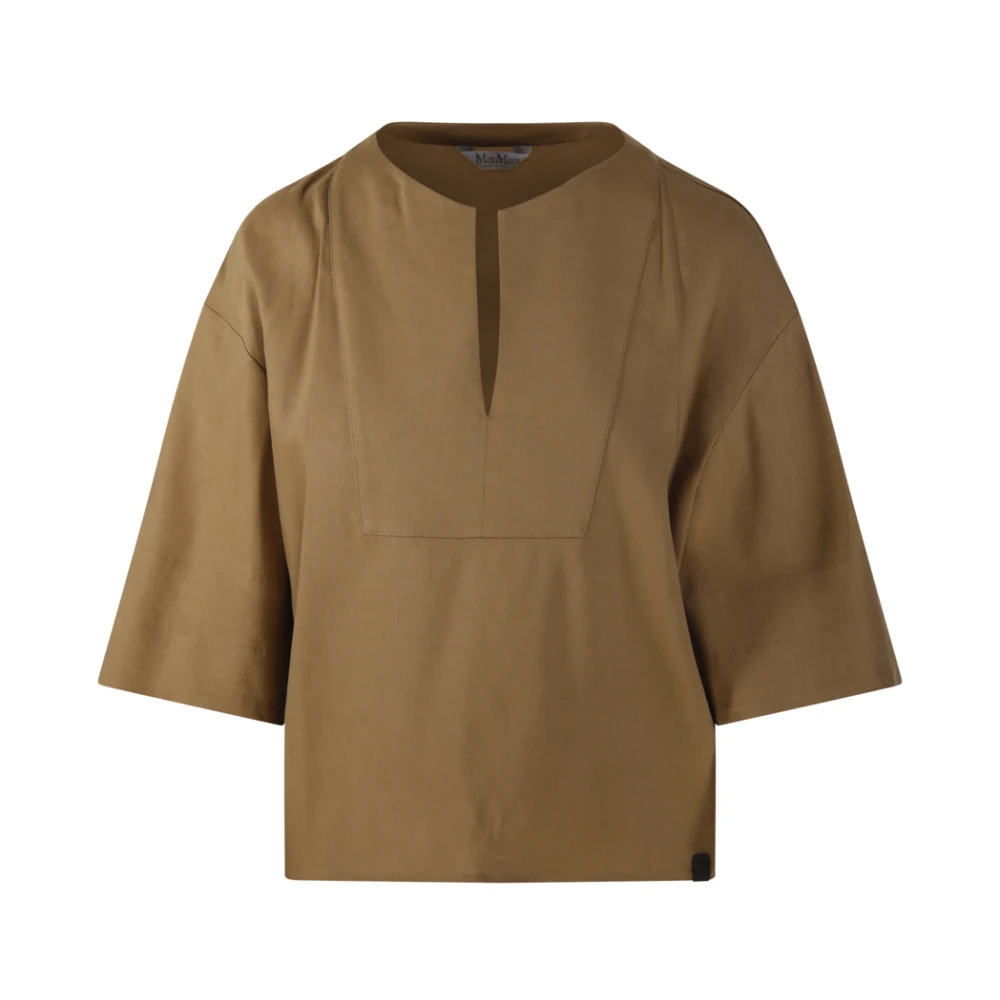 Max Mara Women's Brown Blouses, Xs, Sospiro Blouse