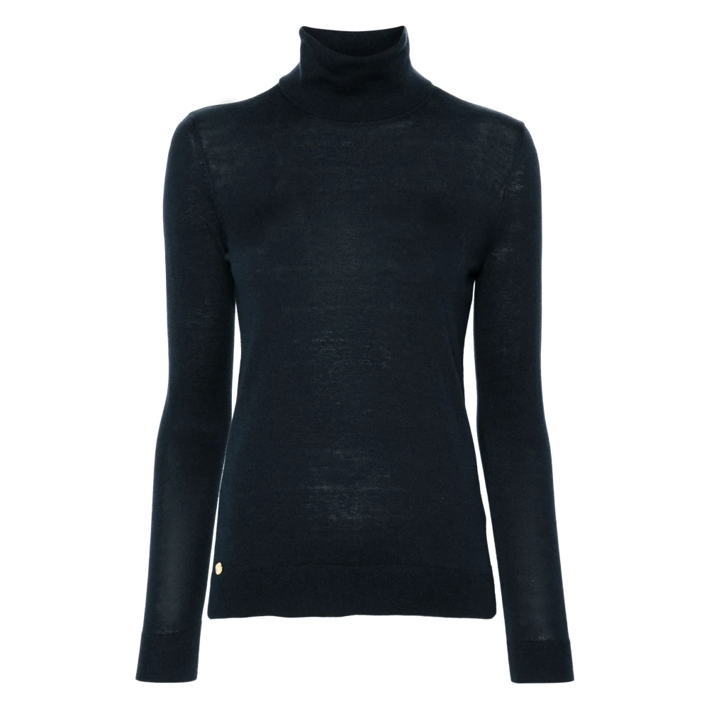 Ralph Lauren Women's Blue Turtleneck Sweater