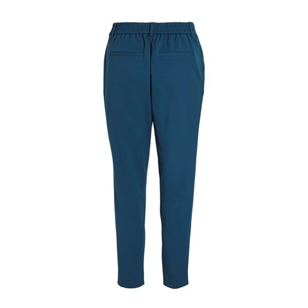 Vila Blauwe Elastische Blend Damesbroek Blue Dames