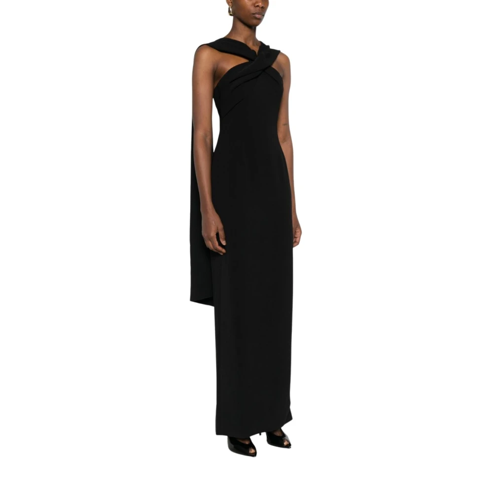 Solace London Black Gowns, Female, 2XS, Rona Maxi Dress