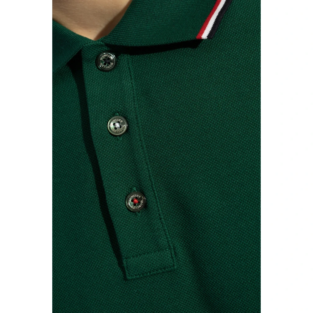 Moncler Polo met logo Green Heren