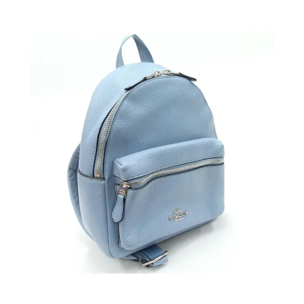 Coach Pre-owned Leather backpacks Blue Dames