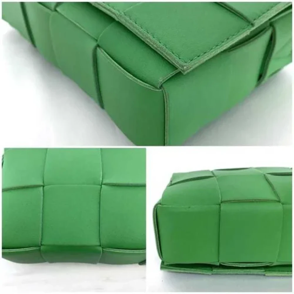 Bottega Veneta Vintage Pre-owned Leather shoulder-bags Green Dames