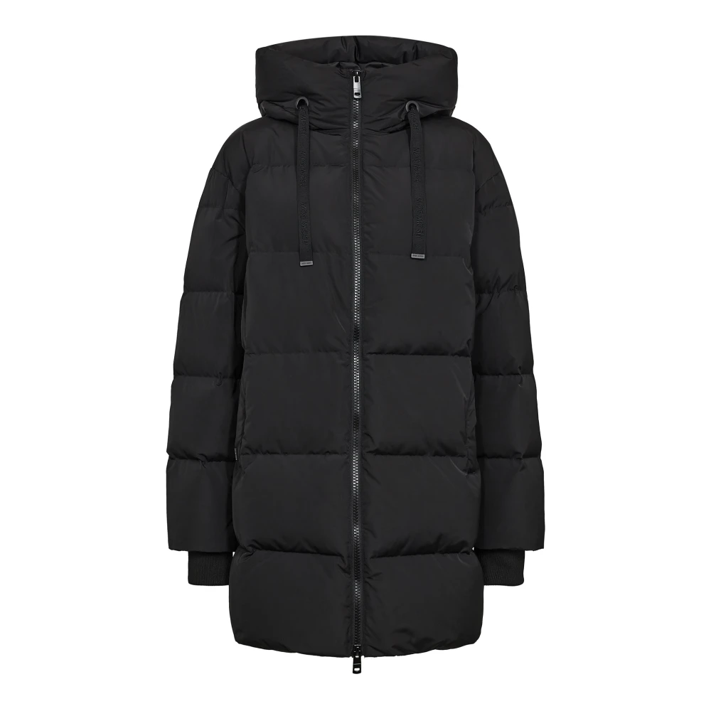 Mos Mosh Black Down Jacket - Mmnova Avon - Female - Parkas - Xs - Coats