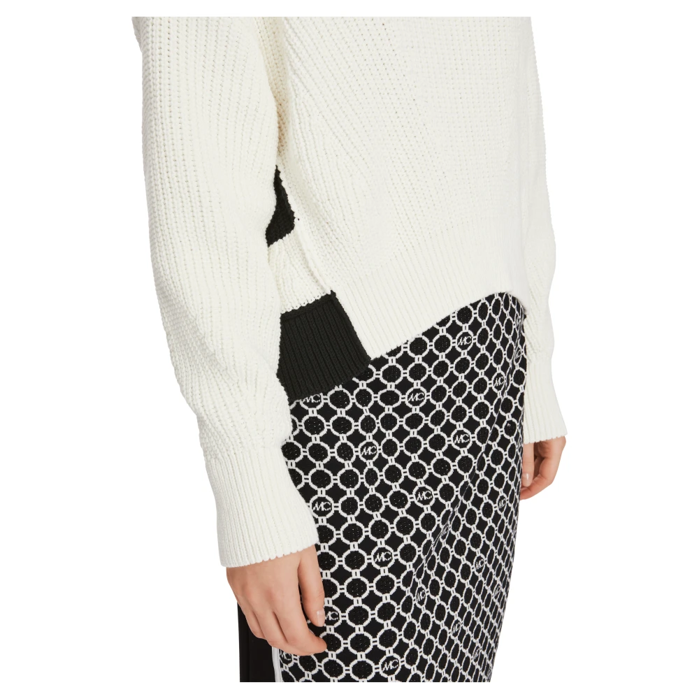 Marc Cain DIY-Style Gebreide Trui White Dames