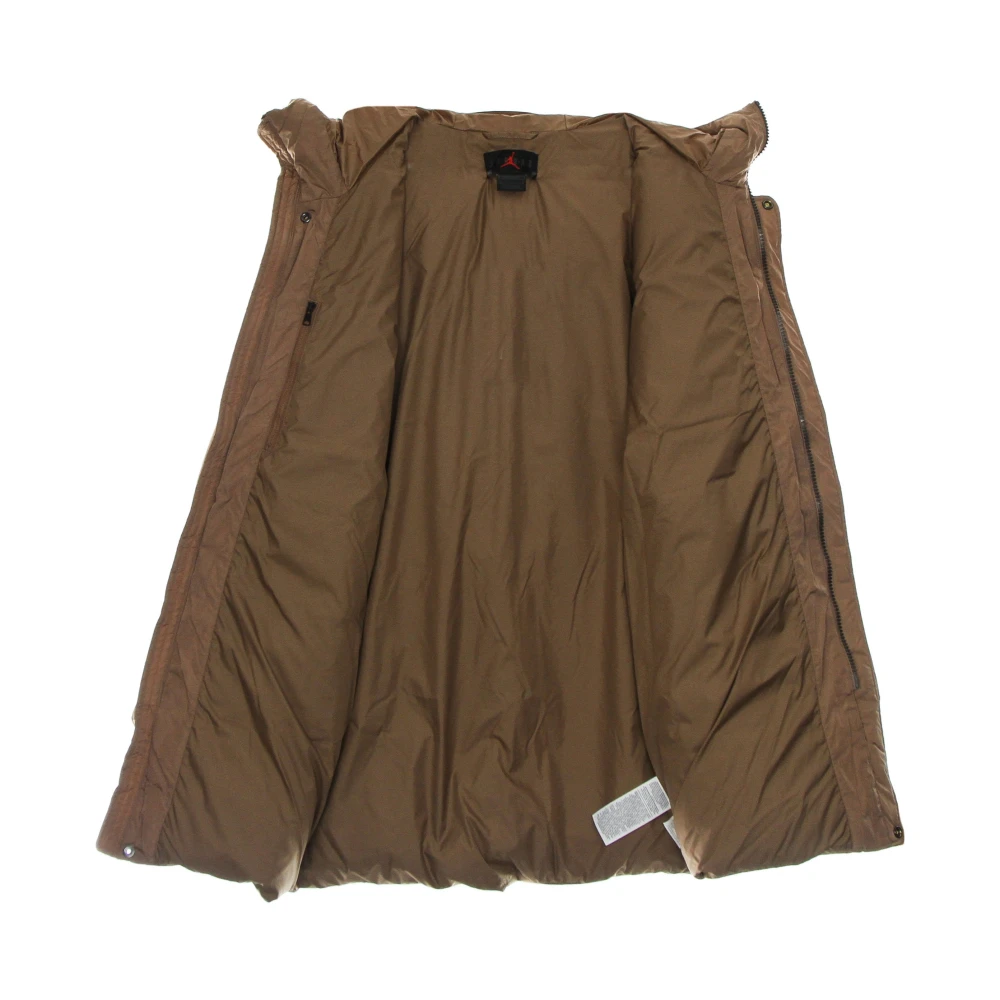 Jordan Bruine Dons Parka Jas Brown Heren