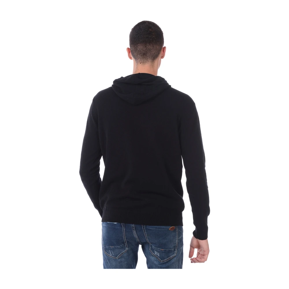 Daniele Alessandrini Capuchontrui Pullover Black Heren