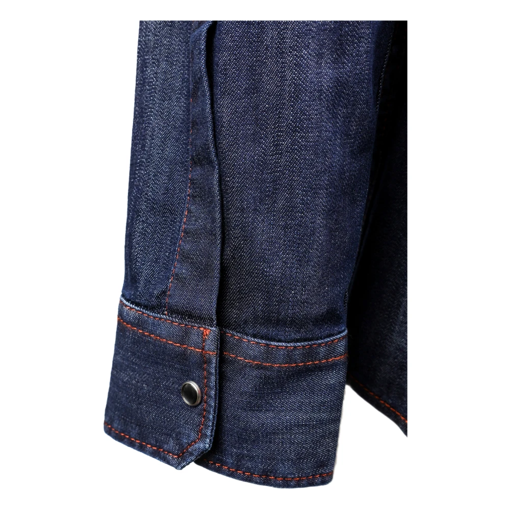 Dsquared2 Denim Overhemd Blue Heren
