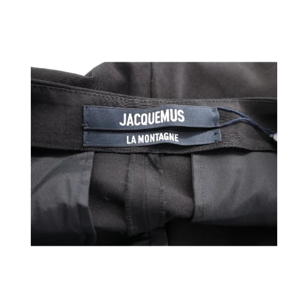 Jacquemus Pre-owned Viscose bottoms Black Dames