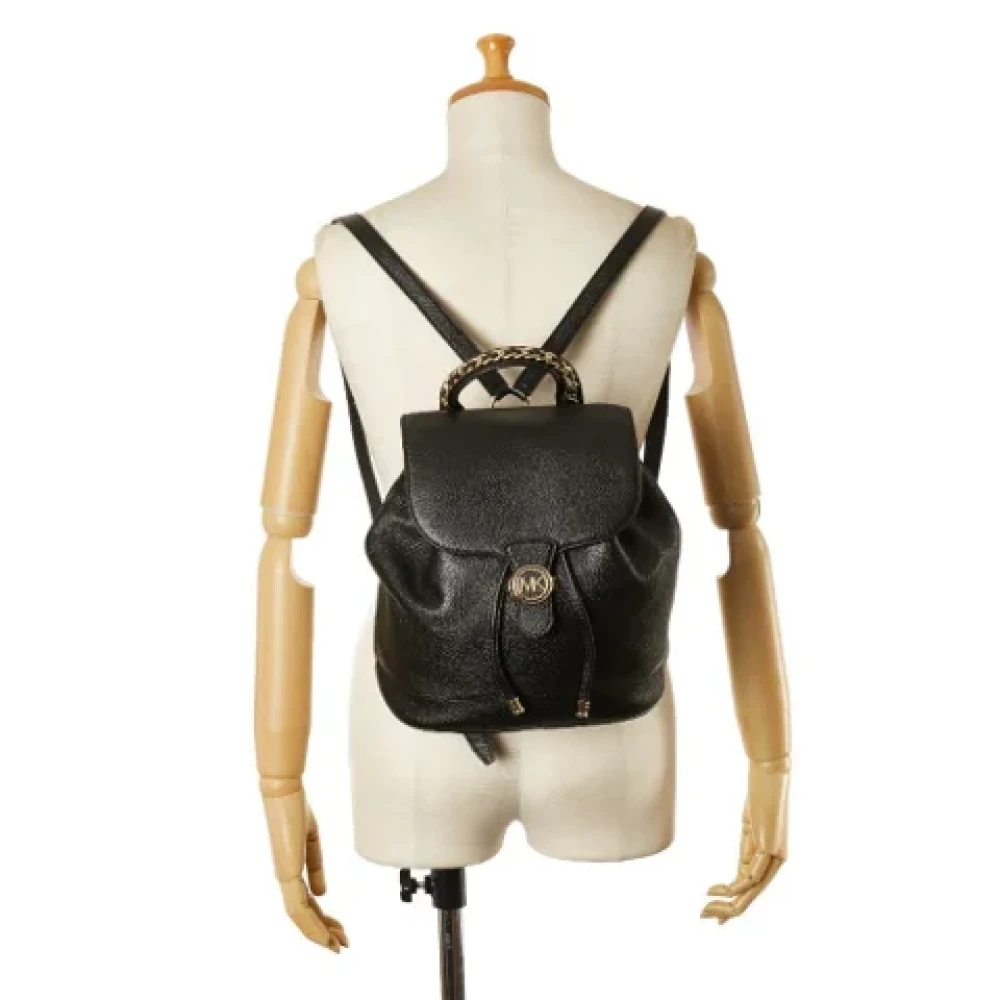 Michael Kors Pre-owned Leather backpacks Black Dames