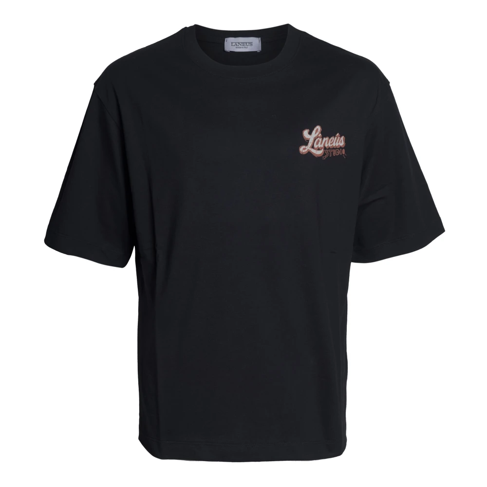 Laneus Men's Black T-Shirts, S, Jersey T-Shirt