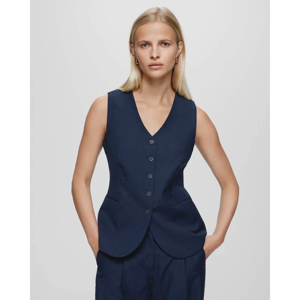 moss copenhagen Maelynn Vest voor Vrouwen Blue Dames