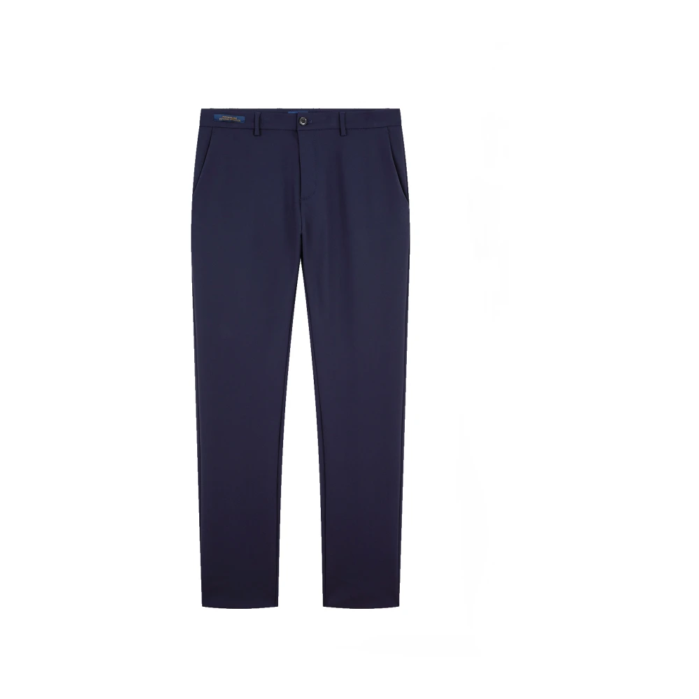 PAUL & SHARK Dynamische Stretch Chino Broek in Marineblauw Blue Heren