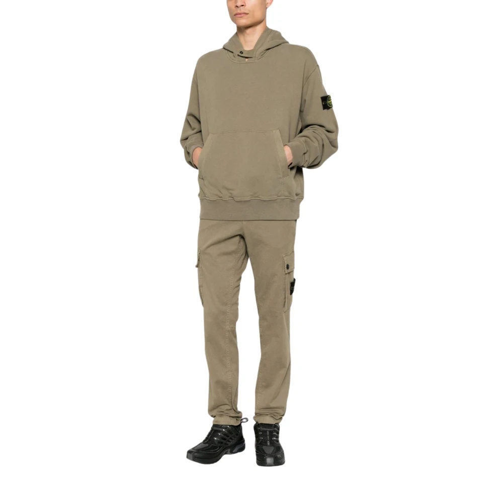 Stone Island Green S0a20 Pullover Hooded Top - Male - Hoodies - M - Sweatshirts & Hoodies