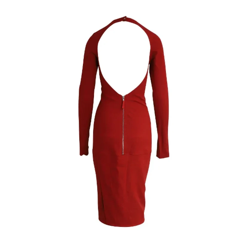 Rick Owens Pre-owned Cotton dresses Red Dames