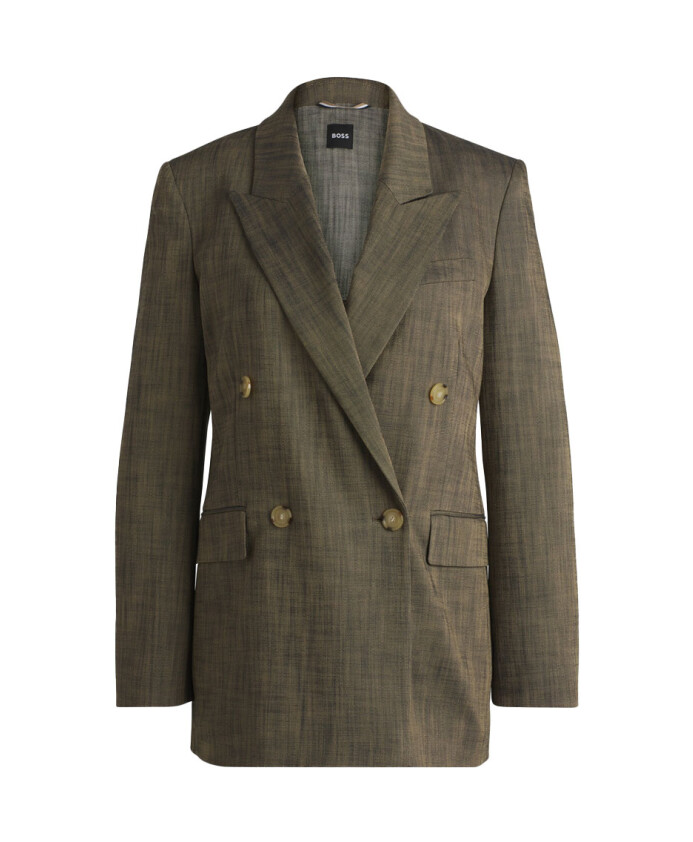 blazer-vert-melange-sharkskin-coupe-tailleur
