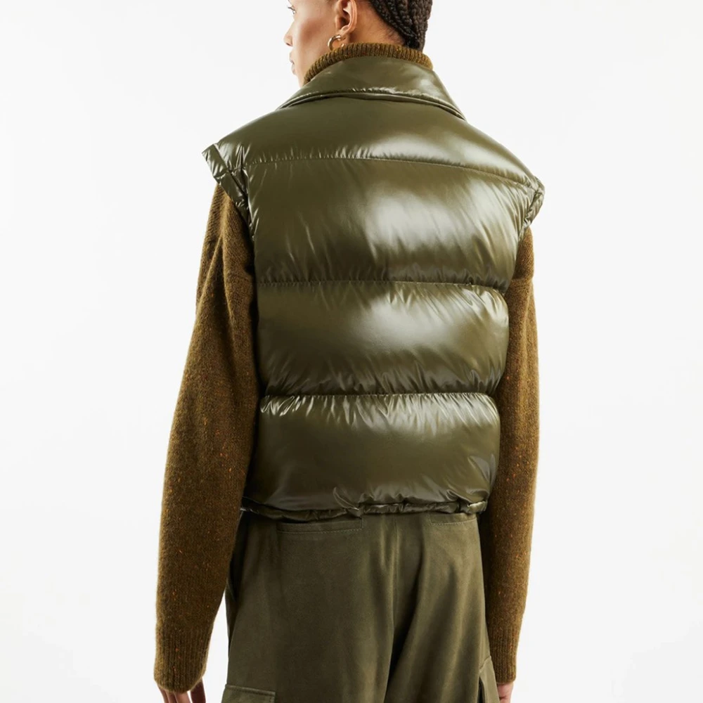 Fay Groene Puffer Vest met Ritssluiting Green Dames