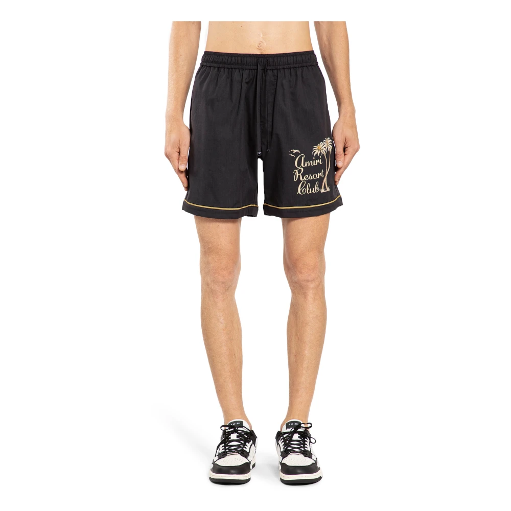 Amiri Twisted Palms Shorts Black Heren