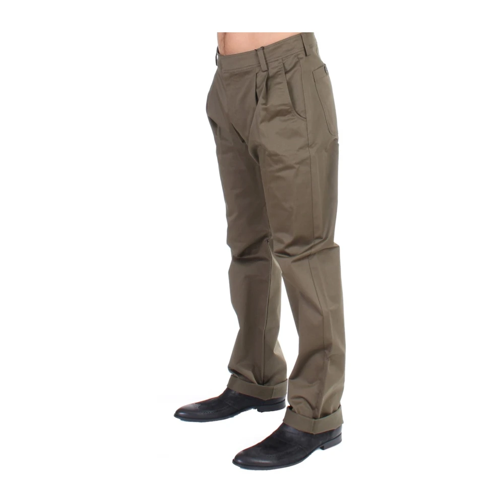 Gianfranco Ferré Groene Comfort Straight Leg Broek Green Heren