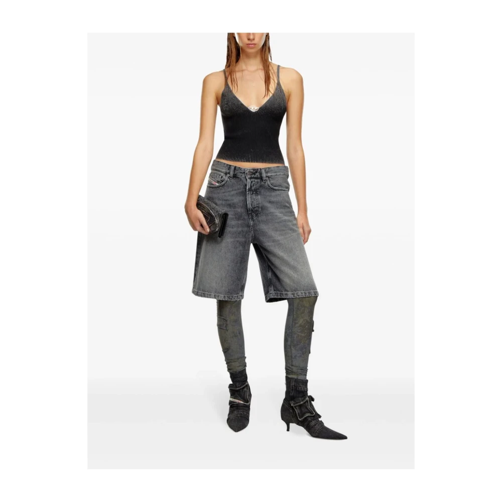 Diesel Stijlvolle Gebreide M-laila Sweater Black Dames