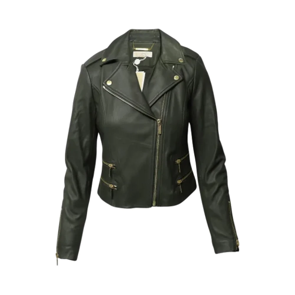 Michael Kors Pre-owned Leather outerwear Green Dames