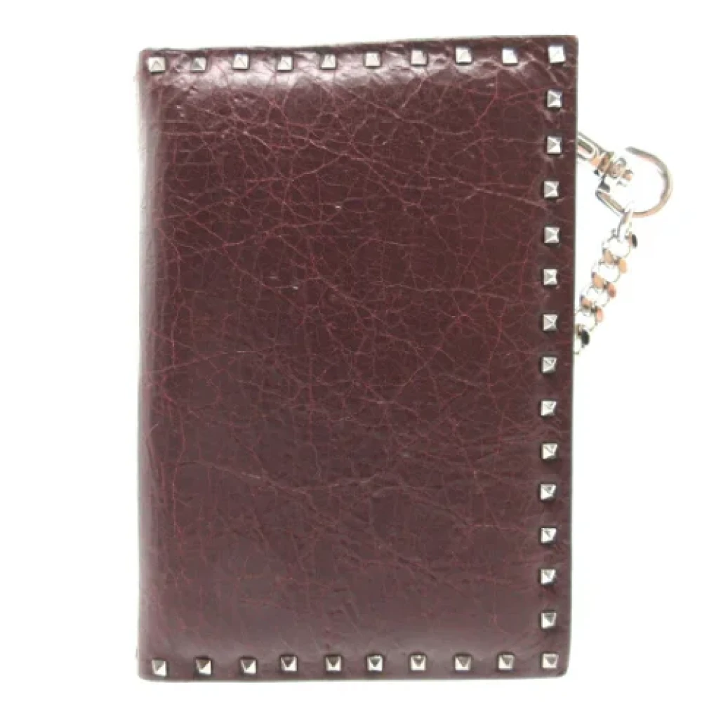 Valentino Vintage Pre-owned Leather wallets Brown Dames