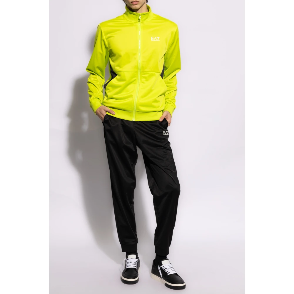 Emporio Armani EA7 Sweatshirt en sweatpants set Yellow Heren