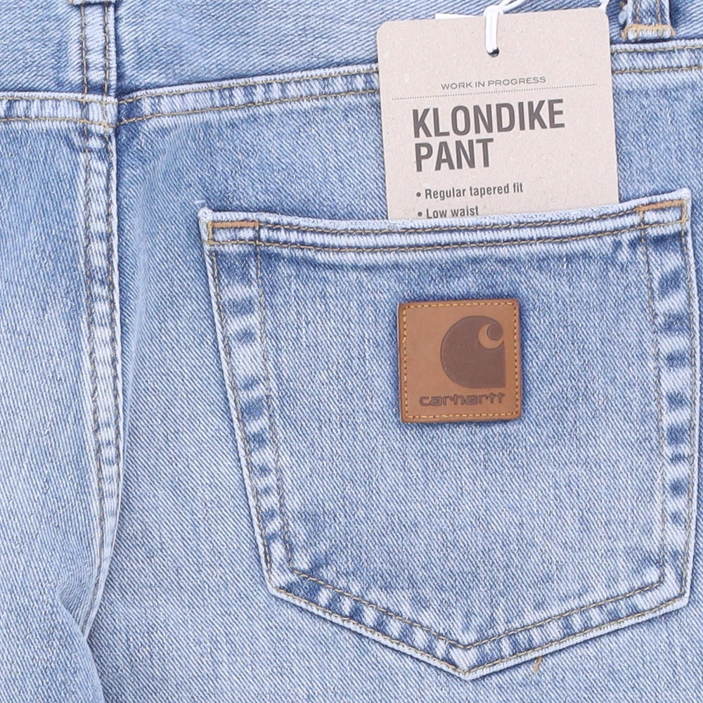 Carhartt WIP Blauw Licht Gebruikte Wassing Jeans Blue Heren