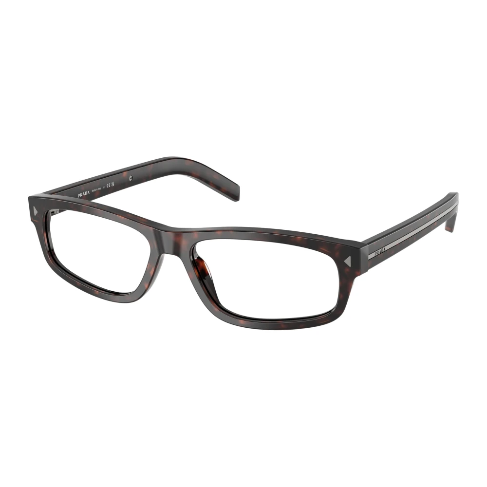 Prada Men's Brown Glasses,, Stylish Eyeglasses Medium