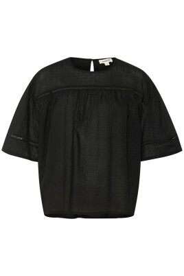 svart-kortarmad-blus-med-rund-hals