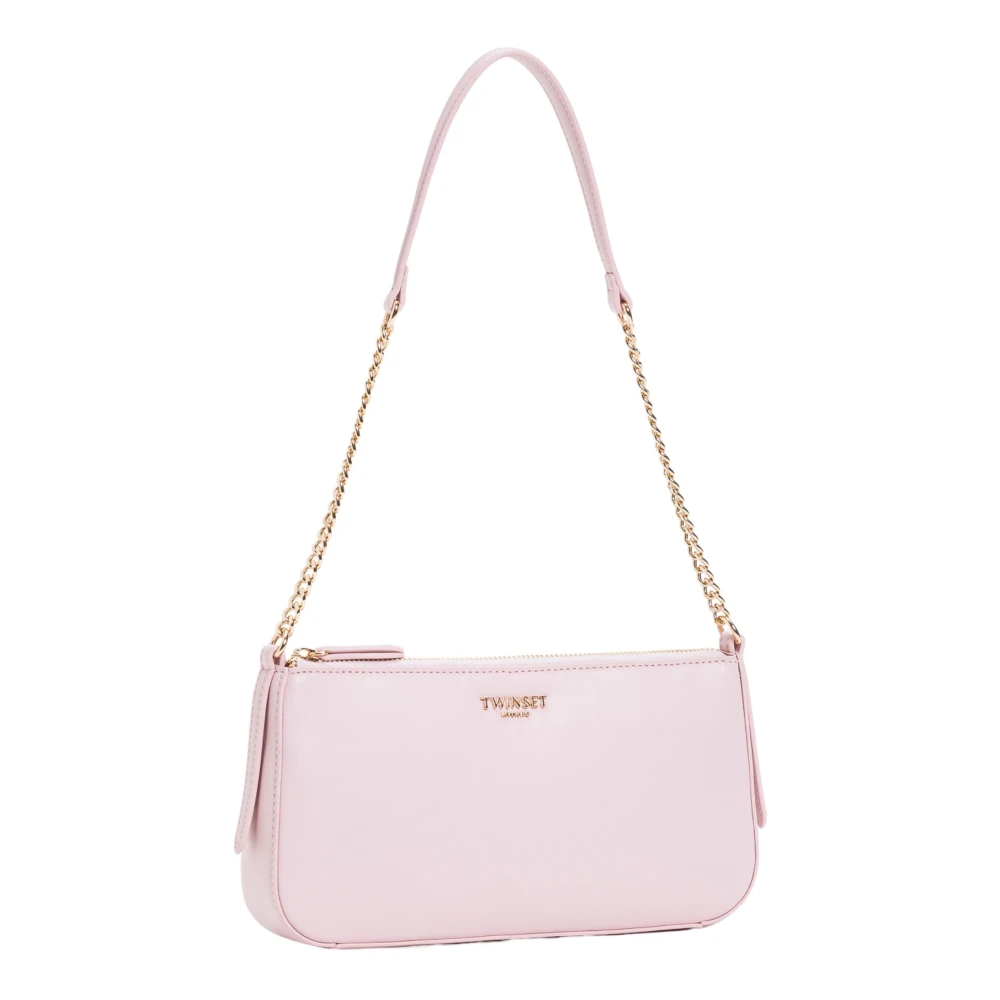 Twinset Roze Logo Tas van PU-materiaal Pink Dames