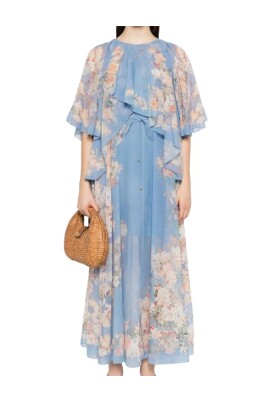 chinese dress ladies jeannie billow long dress