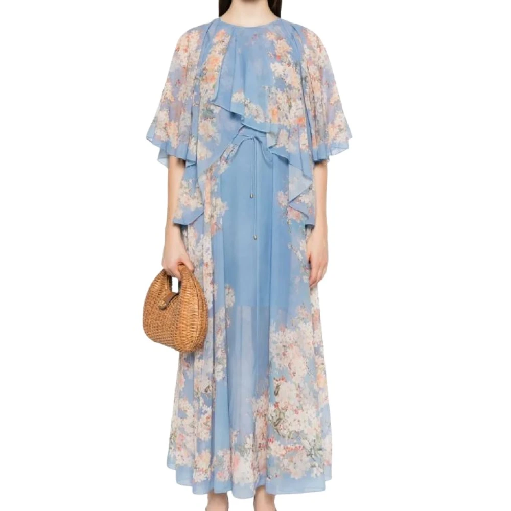 Zimmermann Women's Blue Maxi Dresses, M, Dresses