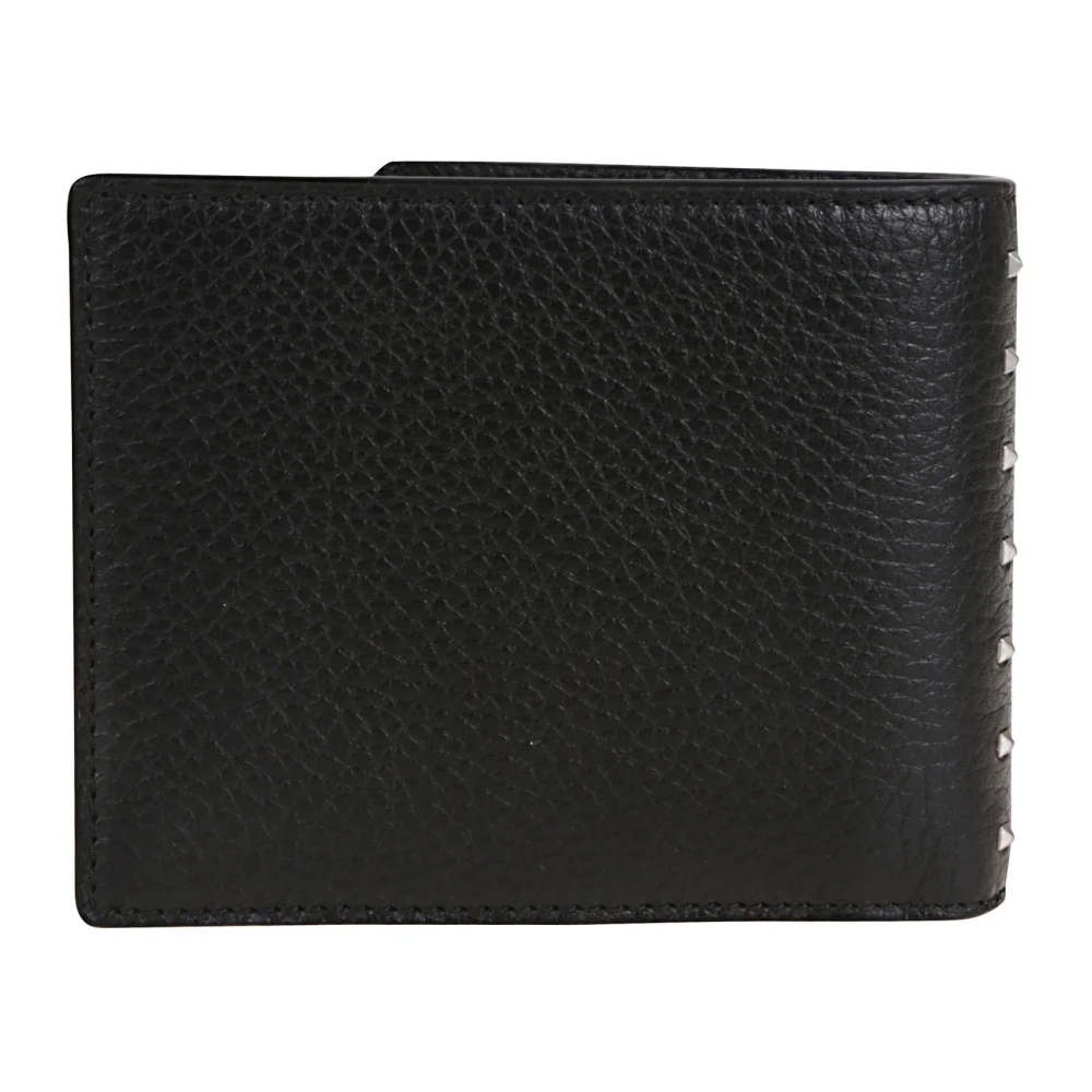 Valentino Garavani Rockstud Bifold Portemonnee in Zwart Black Heren