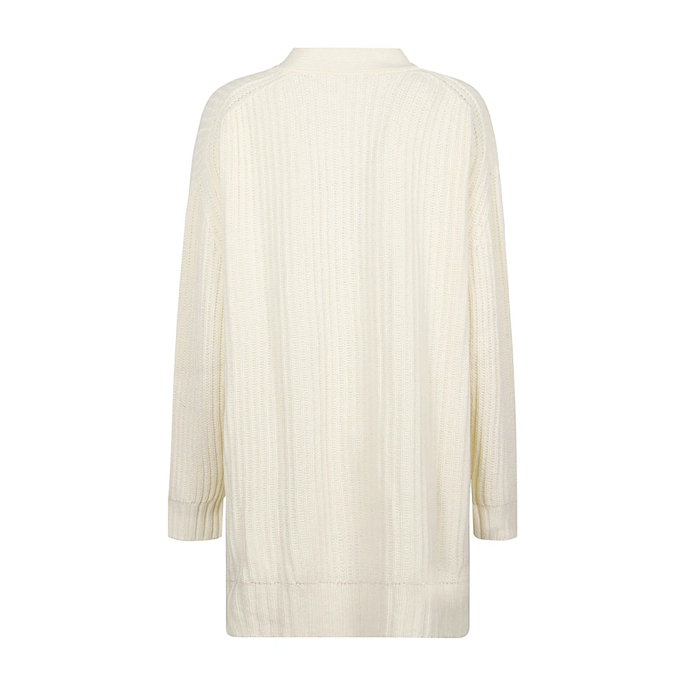 Aspesi Witte V-hals Knoopvest Beige Dames