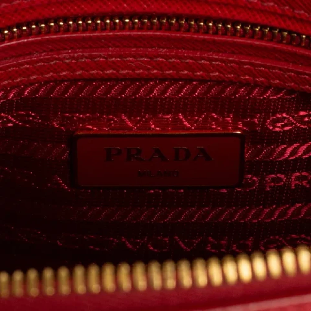 Prada Vintage Pre-owned Leather prada-bags Red Dames