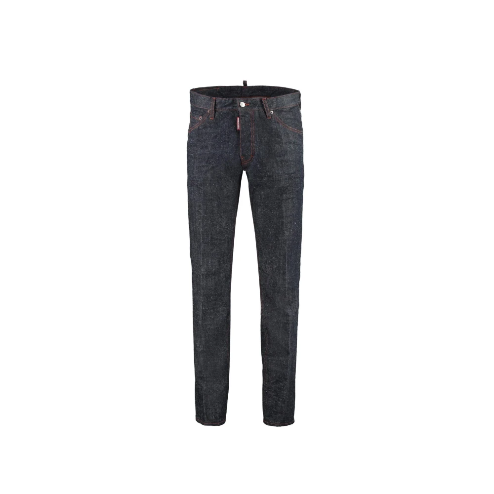 Dsquared2 Blue Slim Fit Jeans, Male, S, Denim Jeans Cool Guy Style